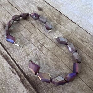 Elegant Purple Beaded Necklace